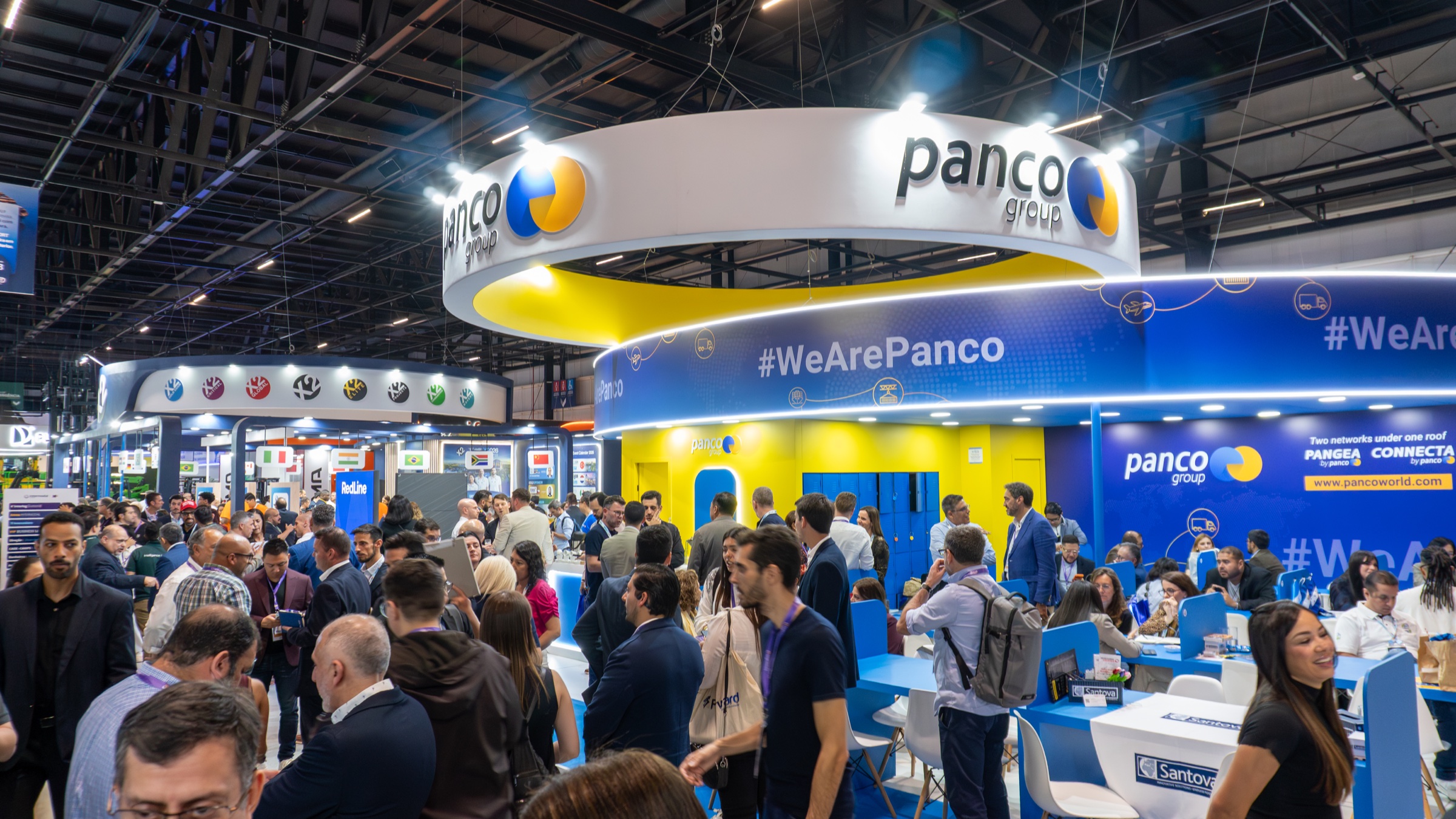 Busy PANCO Group meeting booth